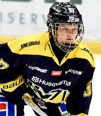 Jess Healey in an HV71 jersey in the SDHL.